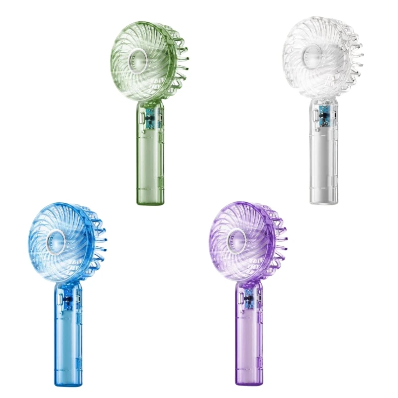 휴대용 팬 USB 충전식 3단 휴대용 팬 배터리로 작동되는 책상 팬