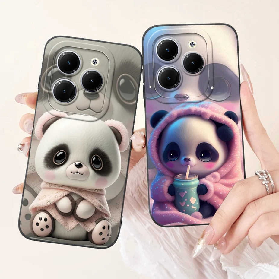 For Infinix Hot 40 Pro Case X6837 Cute Rabbit Cartoon Cover Shockproof Soft TPU Phone Case For Infinix Hot 40i Hot 40 Pro Bumper