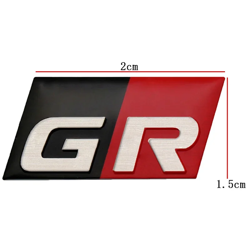 Car Side Sticker Trunk Badge Emblem for Toyota GR Gazoo Racing Sport Hiace Estima Yaris Hilux Rav4 Supra Camry Crown CHR view 3