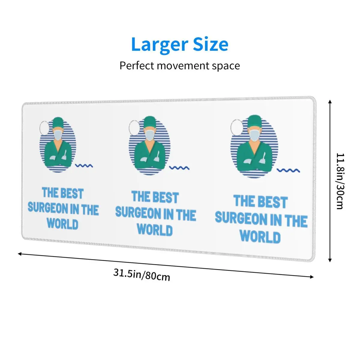 Large Mouse Pad The Best Surgeon In The World Gamer PC Laptop Mats Keyboard Carpet Computer Gaming Office Accessories Desk Mat