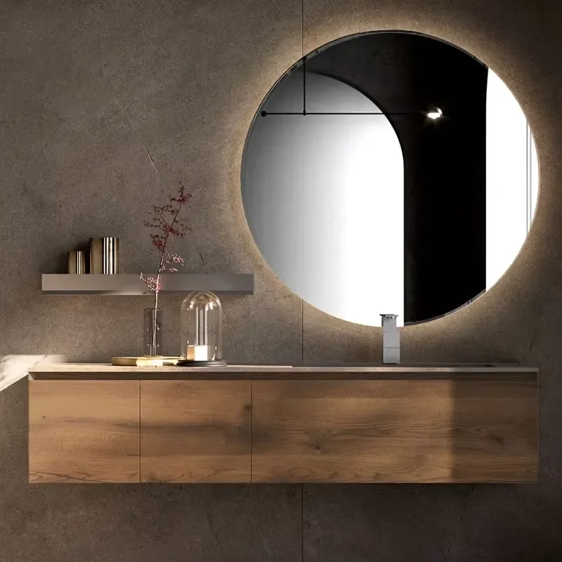 George Group Customized Simple Design Wall Mount Bathroom Vanity AbiCnets Bathroom Cabinet Vanity With Mirror and Basin