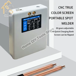 Portable 5000mAh 2.0 Digital Spot Welder 0.1-0.25MM Nickel Welding Handheld Machine 18650 Lithium Battery Spot Welder