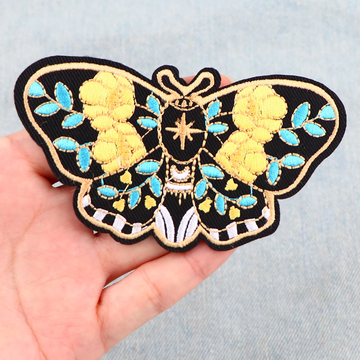 Beautiful Butterfly Embroidered Patch Moth Patches On Clothes DIY Accessories Iron On Patches For Clothing Stickers