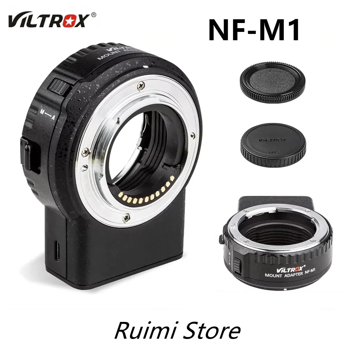 Viltrox NF-M1 Auto Focus Lens Adapter Ring For Nikon F Lens to M4/3 Camera for Panasonic Olympus BMPCC USB Firmware Upgrading