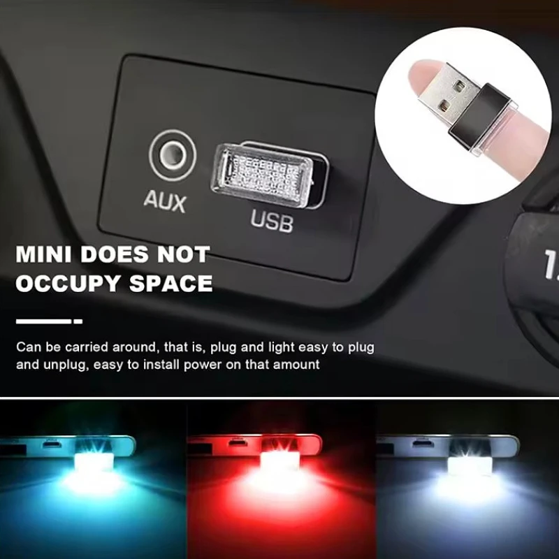 

Mini Lamp Universal Portable Plug and Play Car Interior Accessories Decorative USB LED Atmosphere Lights Emergency Lighting