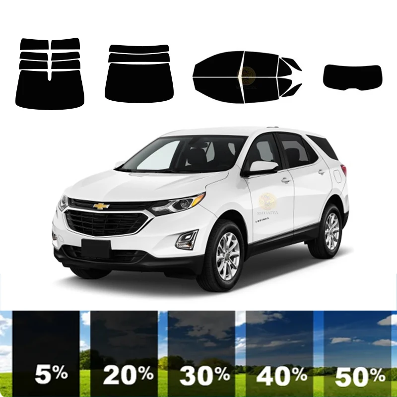 

precut Removable Window Tint Film For Car 100% UVR 5%-70%VLT Heat Insulation Carbon ﻿For CHEVROLET EQUINOX 4 DR SUV 2018-2023