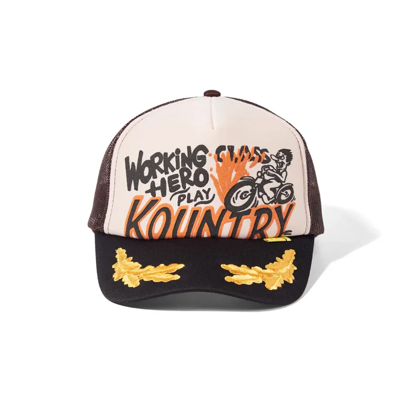 

24SS KAPITAL Hirata Kazuhiro American retro motorcycle graffiti hip-hop style embroidered adjustable peaked cap