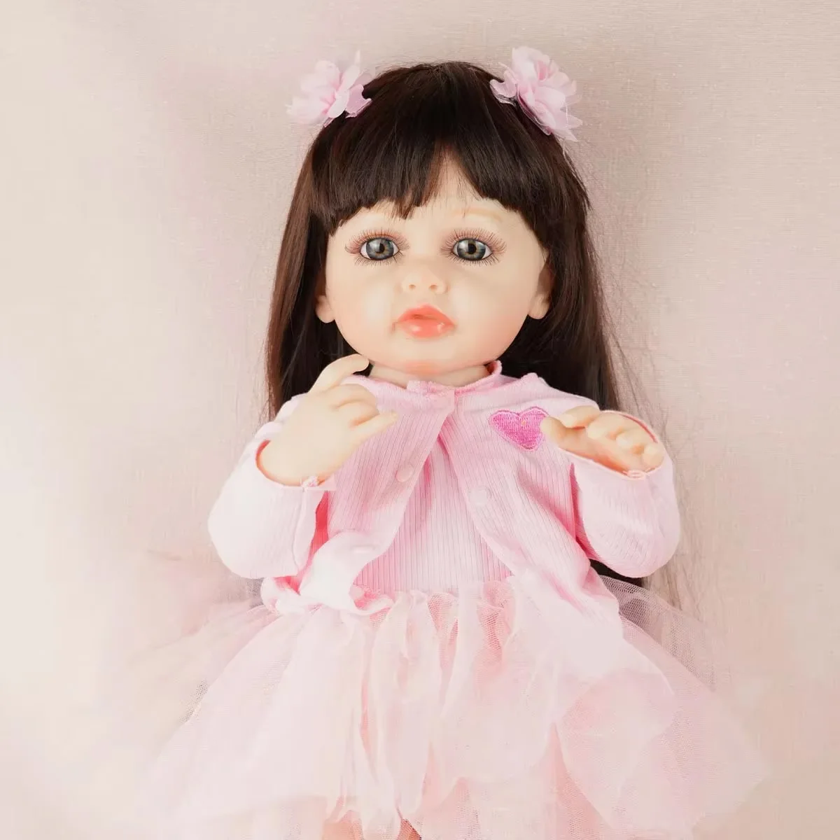 

JOYORA 55CM Finished Reborn Doll High-Quality Vinyl Baby Doll 3D Skin Visible Veins Handmade Art Dolls Cute Children'S Playmates