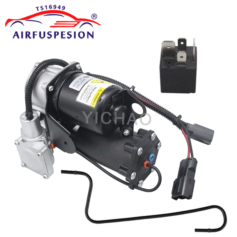 

Air Suspension Compressor Pump with Relay + Air Pipe For Land Rover Discovery 3 4 LR3 LR4 Range Rover Sport LR023964 LR045251