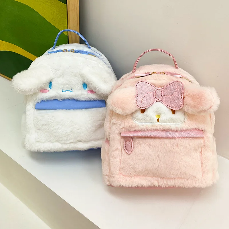 

Школьный портфель Sanrio New Melody, вместительный Повседневный Легкий рюкзак на плечо с милым мультяшным рисунком