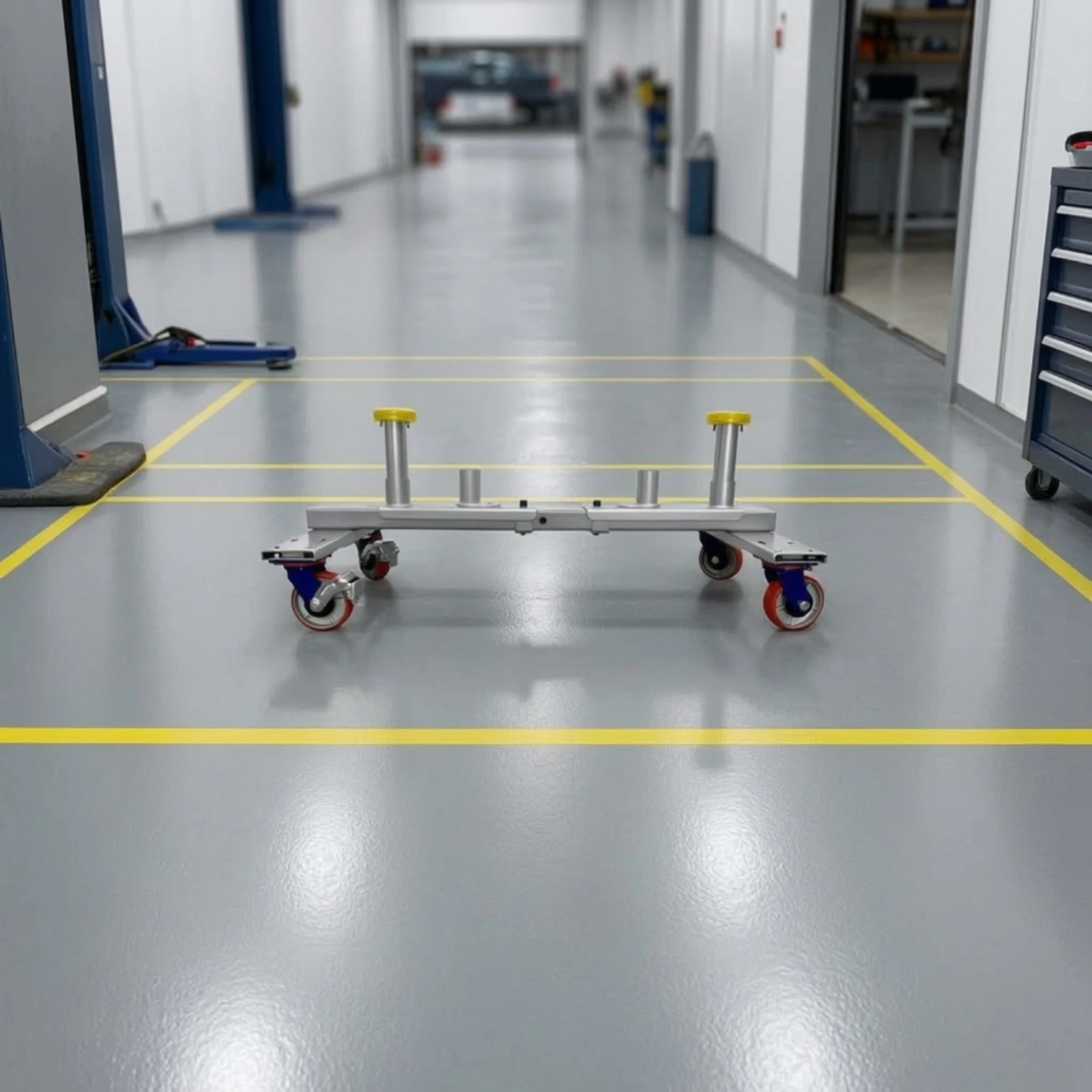 Car Jack - Car-Moving Frame with Caster Wheels Industrial