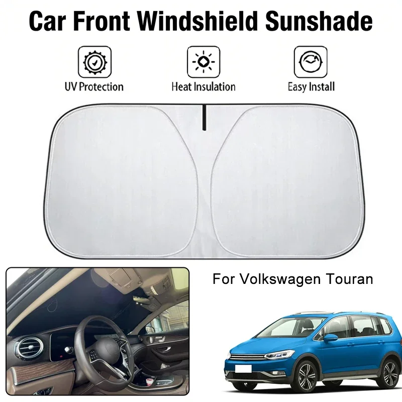 

Foldable Car Windshield Sun Shade UV Block Heat Insulation For Volkswagen Touran Interior Protection Accessories