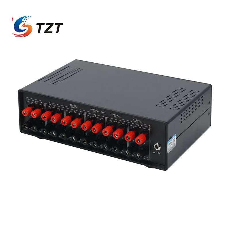 TZT Heareal-Z3 Amplifier Speaker Switcher Selector 4 IN 2 OUT for Tube Amplifier Transistor Power Amp