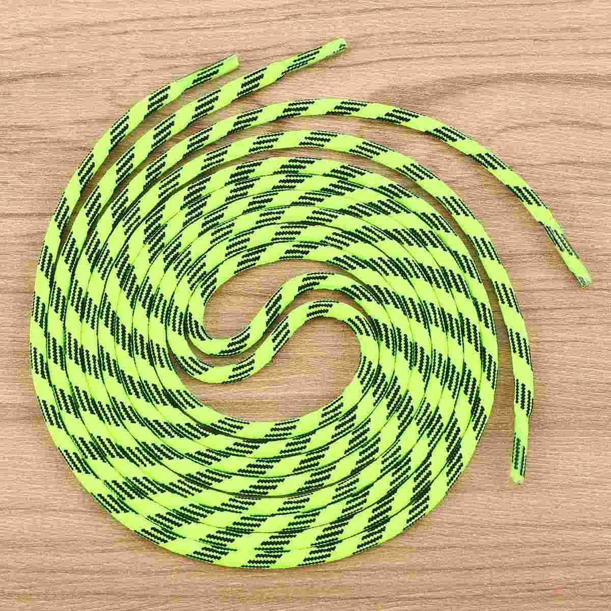 

2 PCS Elastic Laces for Sneakers Shoelaces Yellow Replacement High Density Shoetring Round Flat Shoes Sports