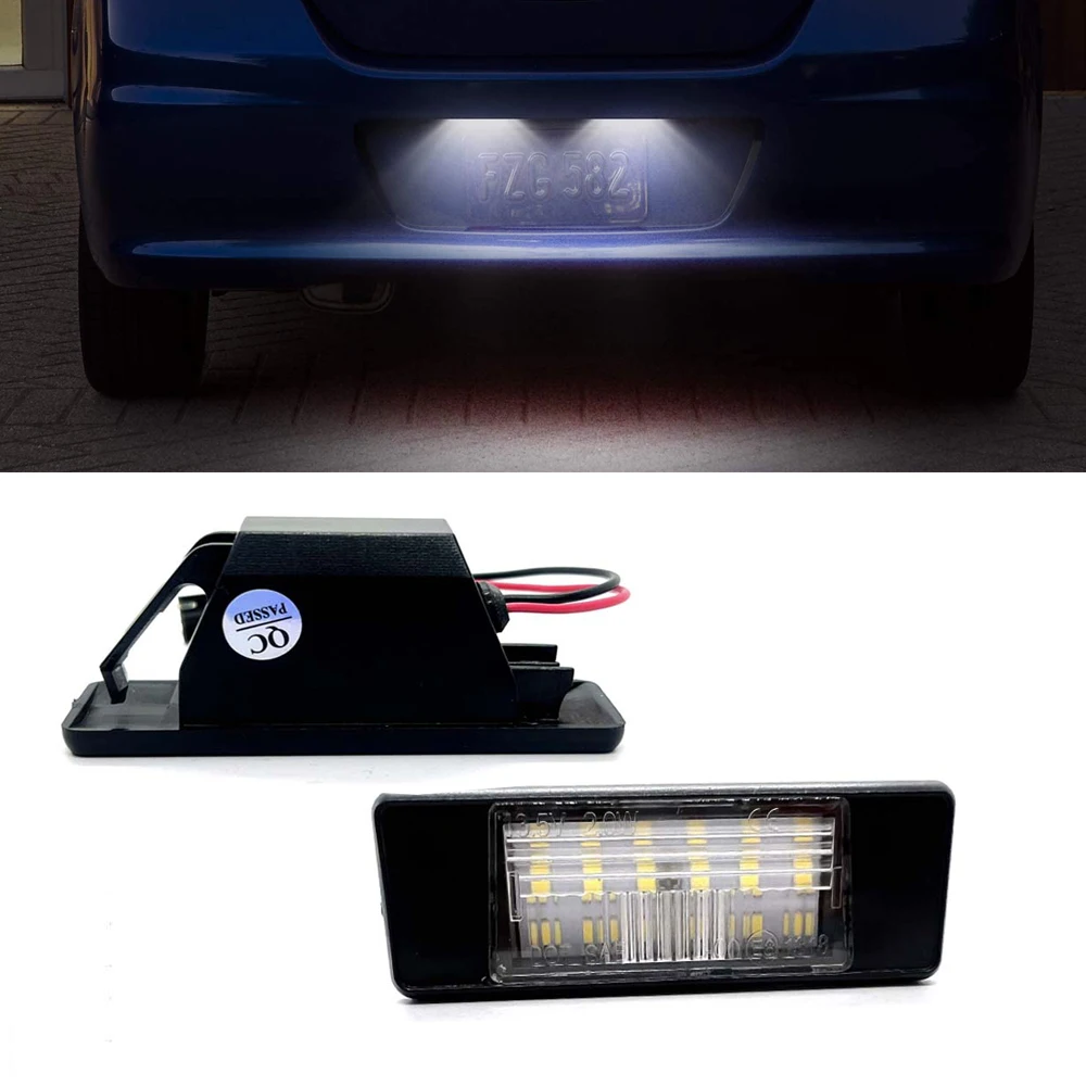 

For Infiniti Q50 Nissan Qashqai J11 Primera P12 Pathfinder R51 X-Trail T31 Juke F15 Micra Versa Navara LED License Plate Light