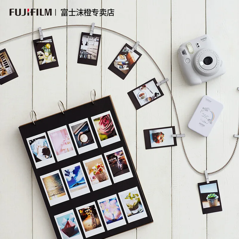 Fujifilm-Molduras para Instax Mini, Filme branco com 5 ímãs, 10 folhas, 20 folhas, 100 folhas, 12, 11, 8, 9, 7s, 70, 90, 25, liplay SP-1
