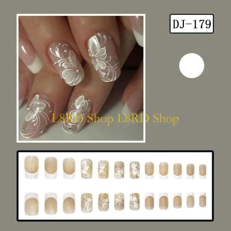 

-й нажатие на ногте французский наконечник