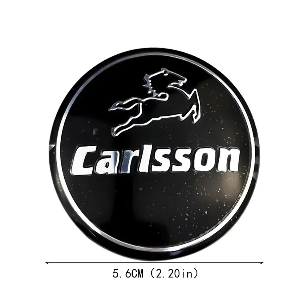 4pcs 56mm Carlsson Lorinser Logo Alloy Car Wheel Hub Center Stickers for Mercedes Benz W203 W204 W202 W176 W166 W124 E250 - view 2