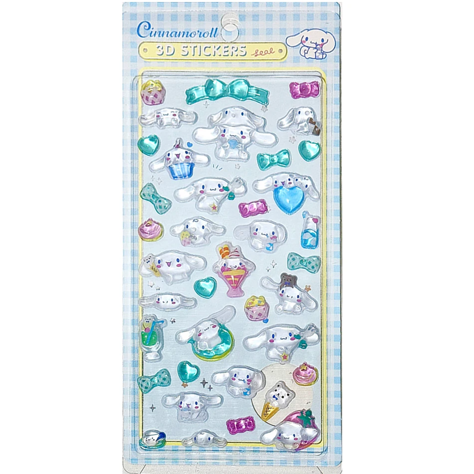 1/8 個 3D サンリオステッカーアニメサンリオクロミハローキティシナモロールクリスタル装飾ケースdiyおもちゃ誕生日ギフト