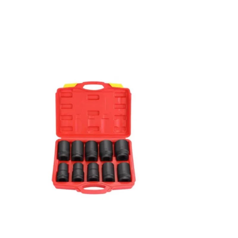 1-inch Socket Impact Wrench Socket Set, Heavy-Duty, Thickened, 1-inch Hex, 25.4 mm Square, 17–130 mm