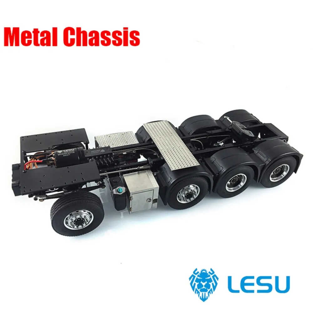 LESU 8*8 chasis de Metal 1/14 RC DIY Tamiyaya 3363 56348 1851 camión Tractor juguetes al aire libre TH15092