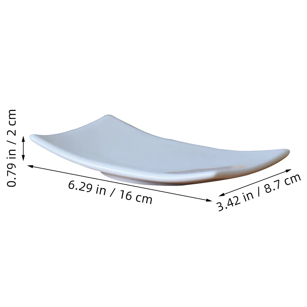 صندوق صابون سيراميك بسعة كبيرة، تصميم حديث، حاوية صابون لديكور الحمام مع قاعدة مضادة للانزلاق للاستخدام المنزلي والفندق باللون الأبيض #6