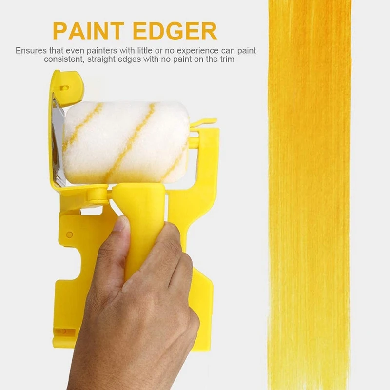 Paint Edger Roller Brush Hand-held Clean-Cut Paint Edger Roller Brush Portable Paint Edger Tool for Home Wall Ceiling Painting