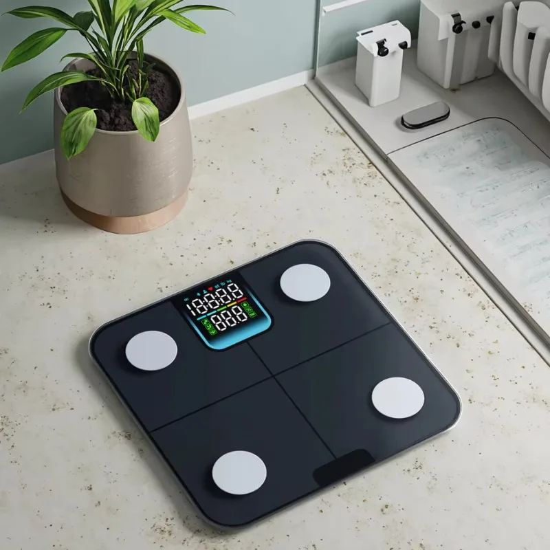 Color Light Emitting Diode Electronic Scale 180kg Smart Home Use Scale Digital High Precision Smart Bathroom Scale BMI Bluetooth