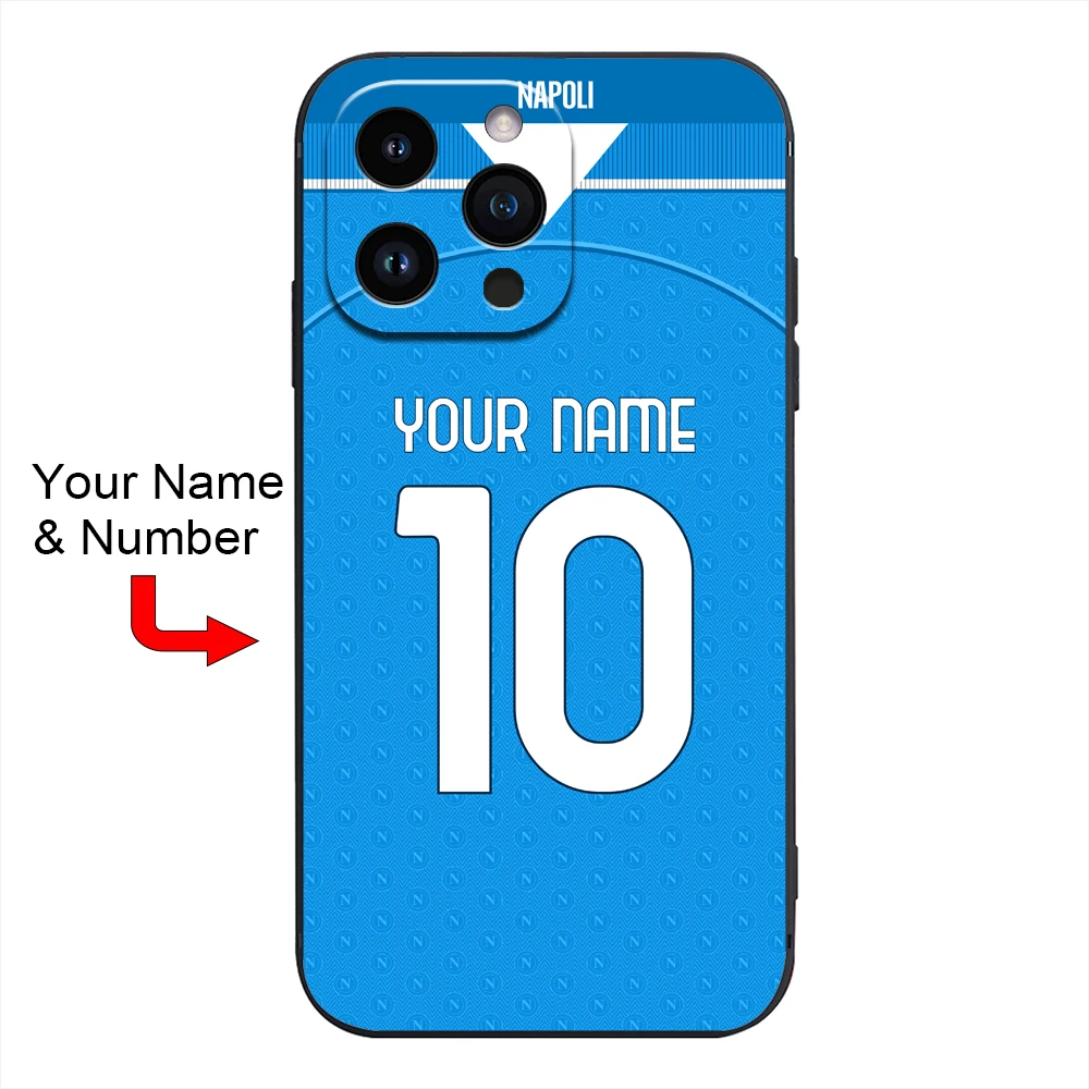 25 Itália Napoli Maradona PARTENOPEI Capa para iPhone 17 Air 16 15 14 Pro Max 13 12 11 Mini X XS XR 7 8 6S Plus SE