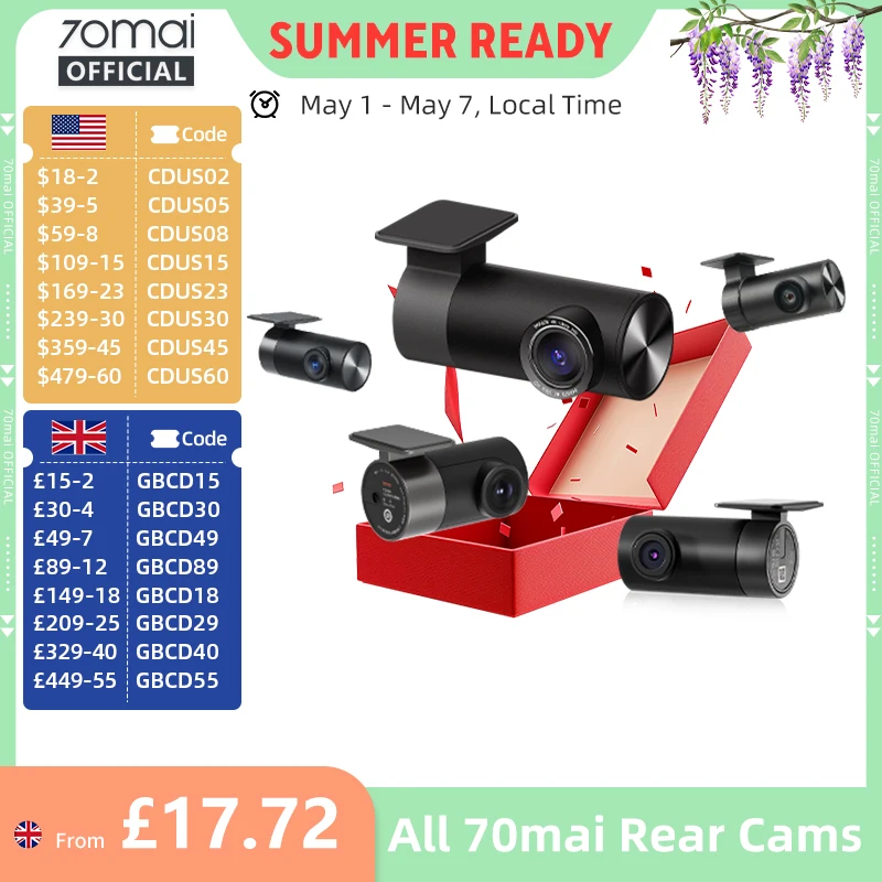 70Mai Rear Cam RC06…