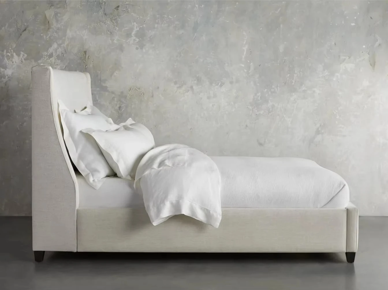 أحدث تصميم سرير عالي الجودة بغطاء جلدي وأثاث غرفة النوم وسرير منصة #4