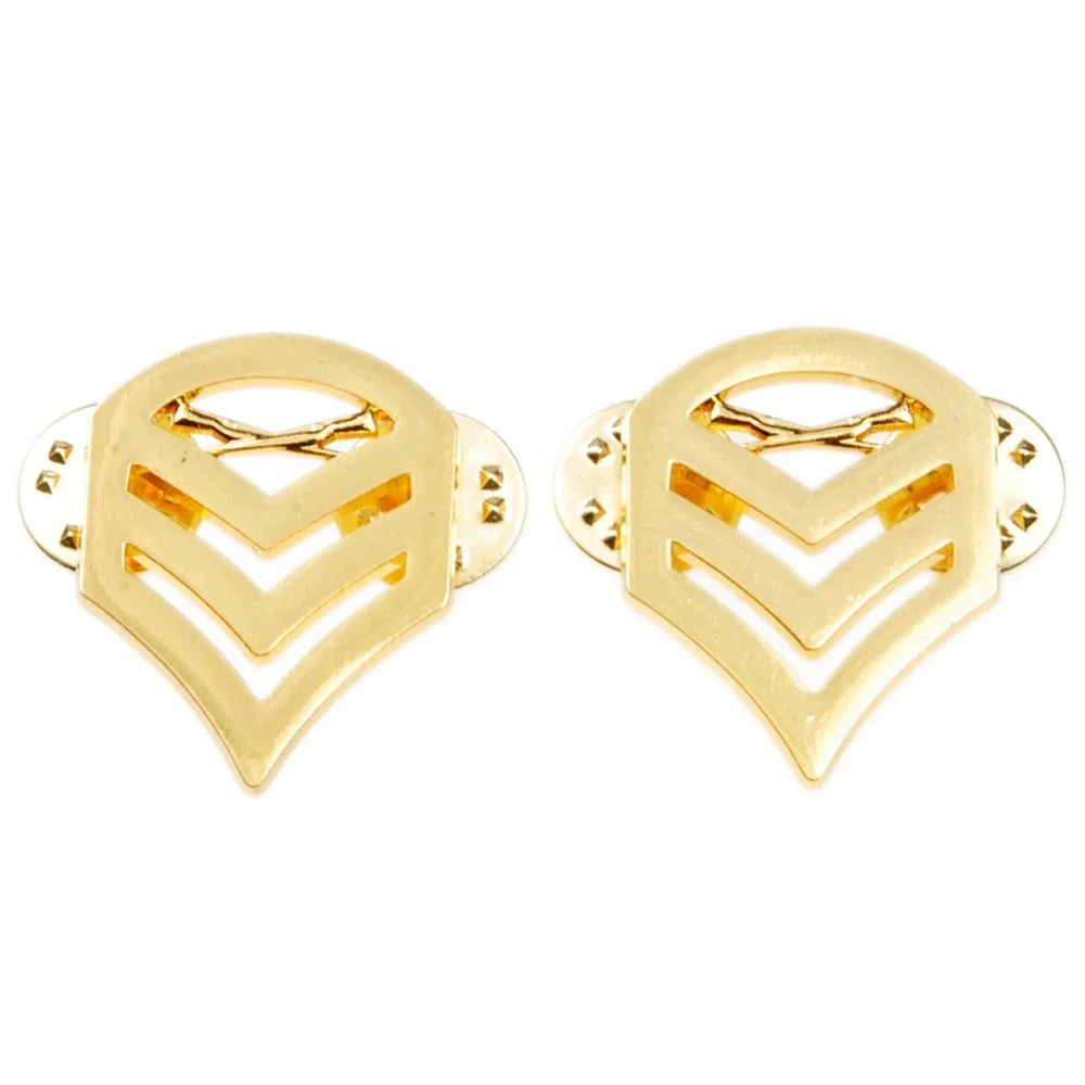 

Парные металлические значки-броши для офицеров армии США: сержант, первый класс