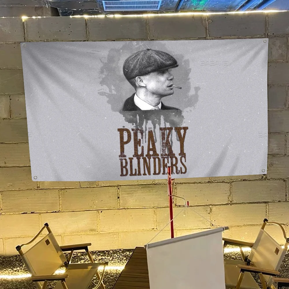 P-Peaky B-Blinders TV Banner Art Printing Japanese Wall Flag Anime Wall Hanging Home Decor