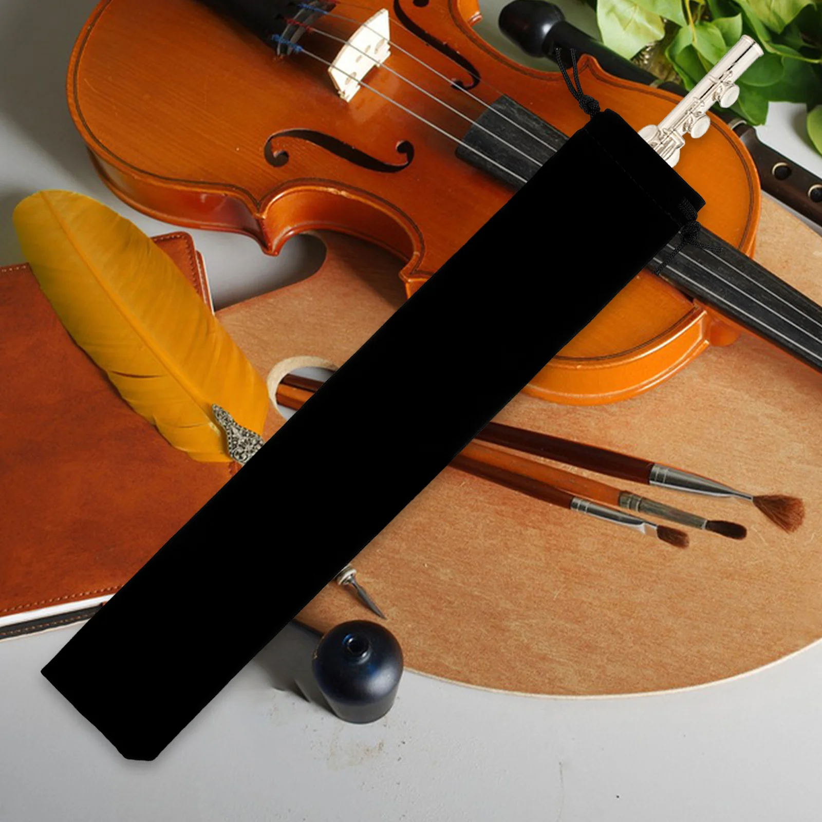 

6Pcs Soprano Recorder Bag for Storage Cloth Material Flute Pouch Ample Quantity Practical Organizer Soprano Recorder Pouch