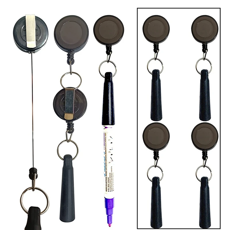 مطاطا سيليكون قابل للسحب حامل قلم رصاص ، واجب سحب القلم للخشب ، الطوب ، صانع الحرف اليدوية ، 8 قطعة