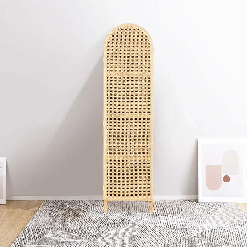 خزانة ملابس خشبية صلبة بسيطة وحديثة للأطفال من الخيزران وباب مزدوج وخزانة ملابس لغرفة النوم وخزانة ملابس #4