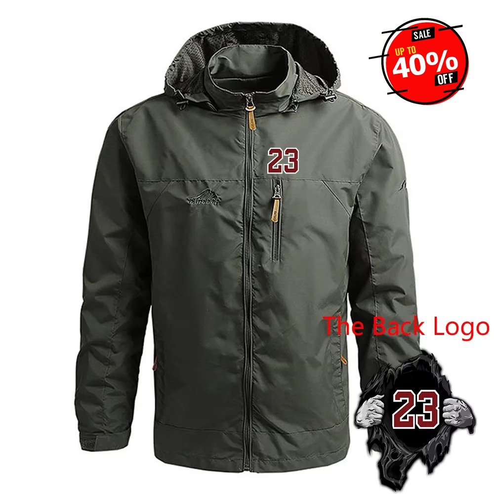 

2025 Spring Autumn Chicago 23 Jersey Letter Number Printed Classic Windproof Casual Simplicity Cardigan Windbreaker Jacket Coats