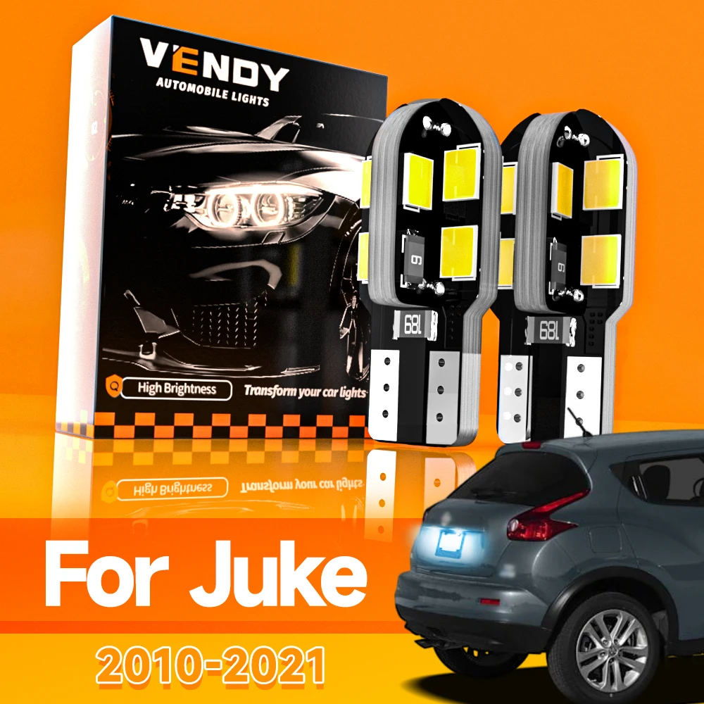 

2 шт. для Nissan Juke F15 F16 2010-2021 светодиодный светильник номерного знака 2012 2013 2014 2015 2016 2017 2018 2019 2020 аксессуары Canbus