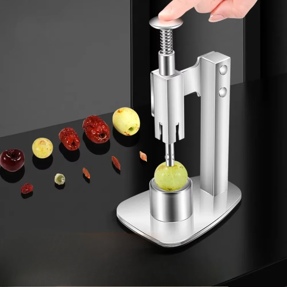 Stainless Steel Red Dates Corer Manual Jujube Pitter Cherry Olive Fruit Core Remover Seed Push Out Tools Fruit Gadgets