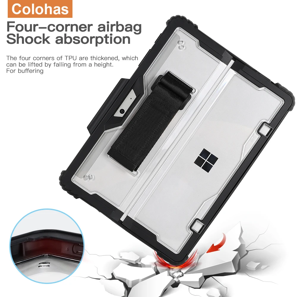 Imagem -06 - All-in-one Capa Protetora com Suporte de Caneta Magnética Capa para Microsoft Surface Pro 10 11 Lte go 3