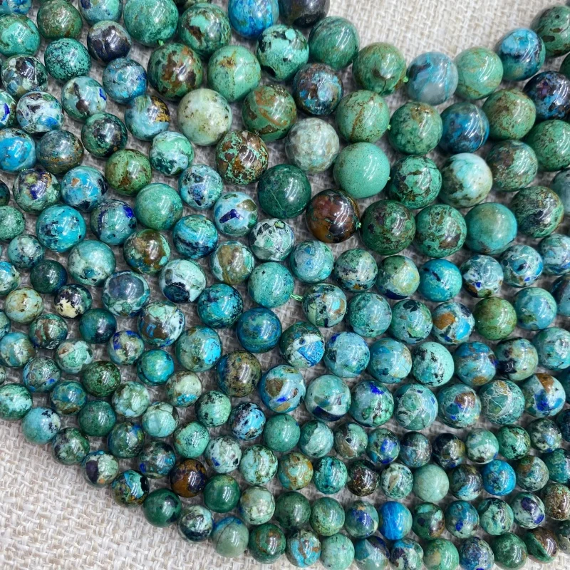 Natural Stone Beads 5A  Chrysocolla Turquoise Loose Bead Jewelry Making Bracelet Necklace Earrings