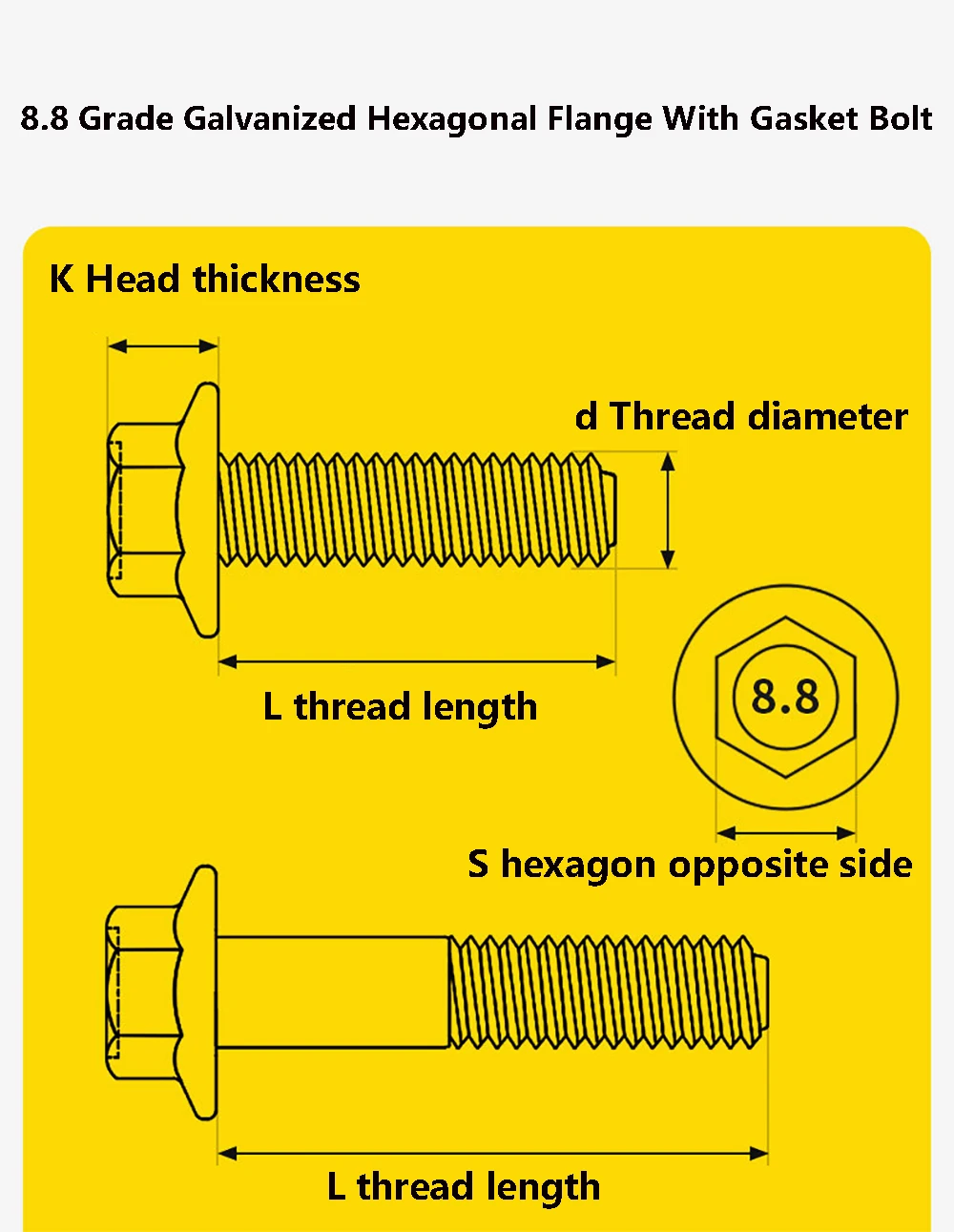 8.8 Grade Zinc Plated Hexagona - Furniture Grade Hardware 评论和价格