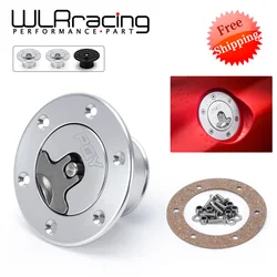 Aluminum Billet Fuel Cell / Fuel Surge Tank Cap Flush Mount 6 bolt Surface Oxidation Opening ID 35.5mm