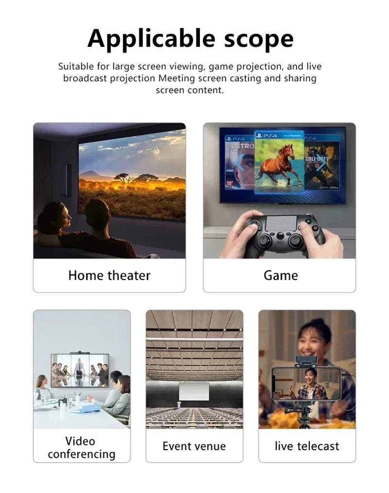 5.8G 1080P 150M Wireless HDMI-compatible Video Transmitter Receiver Extender Display Adapter Dongle Share For Camera TV Monitor