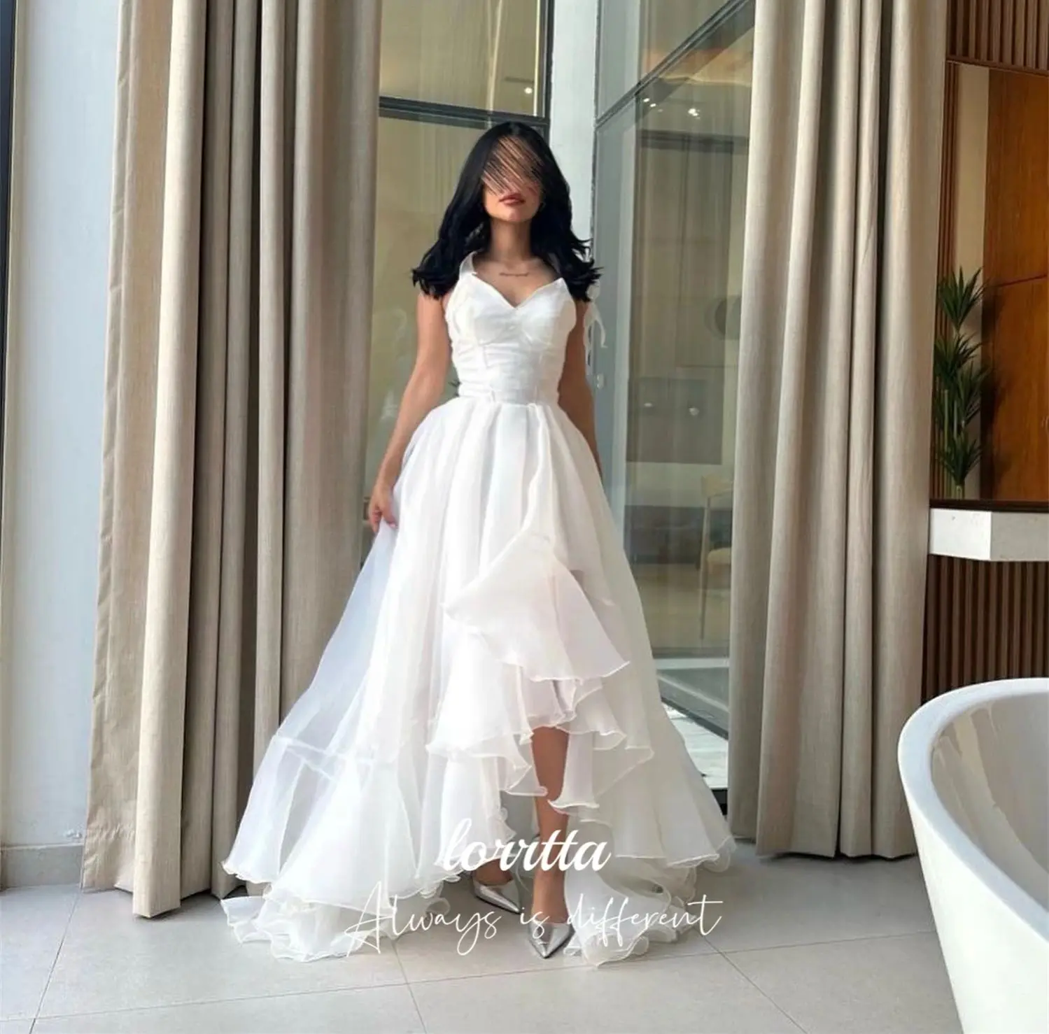 Lorrtta vestido de cóctel personalizado vestido de verano para mujer para invitados de boda vestidos elegantes de graduación 2025 falda blanca vestido de noche para mujer