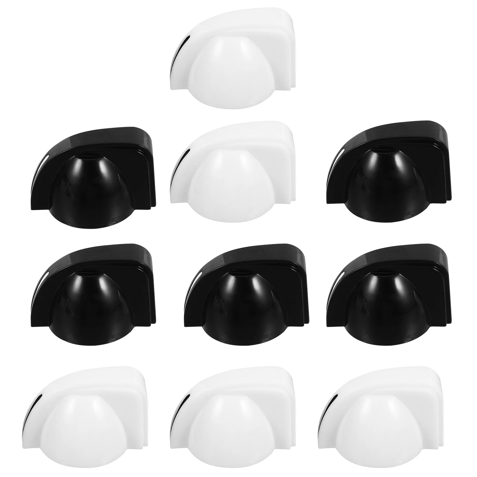 

10Pcs Chicken Head Potentiometer Knobs White Black Adjustable Guitar Volume Tone Control for Effect Pedal Amplifier