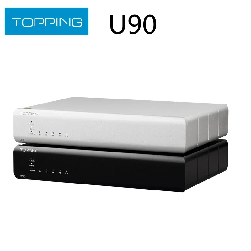 Topping-Pont USB U90 PCM768ENTER, 32 bits, DSDorgNative, Wild USB haute résolution, 1x LIS, 2x AES, 2x sorties optiques coaxiales