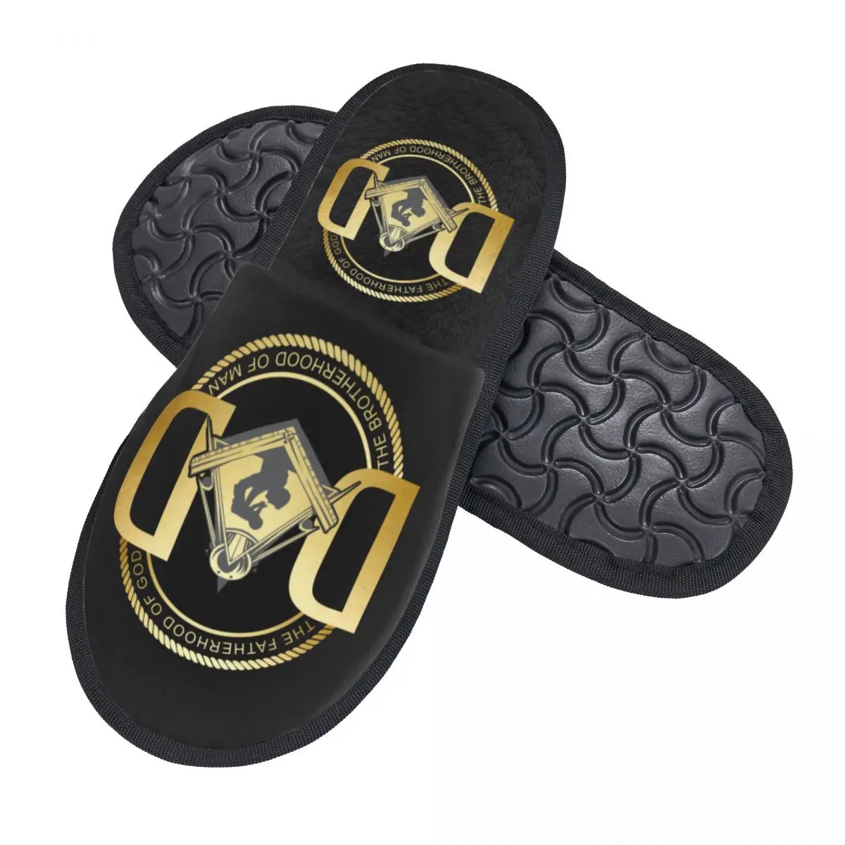 Masonic Dad Freemasonry Comfort Scuff Memory Foam Slippers Women Father's Day Freemason Bedroom House Shoes