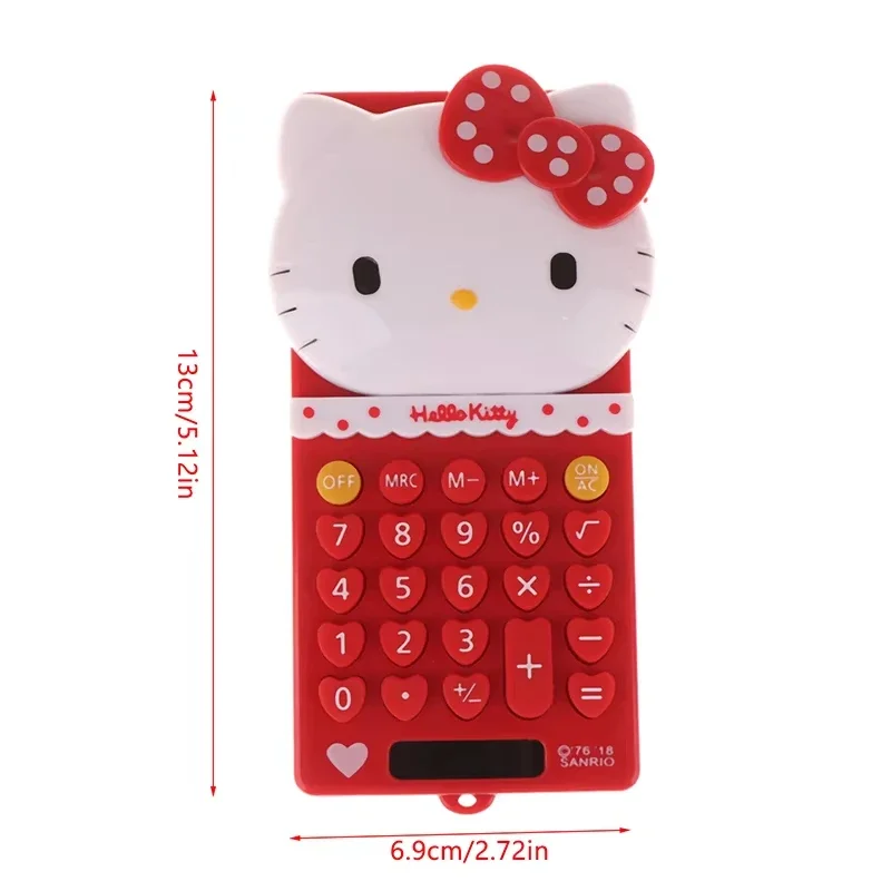 Hello Kitty Calculator Cute Push Back Design Portable Office Supplies Electronic Math Device Student Stationery Girl Gifts image 6
