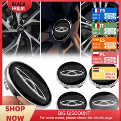 Car Wheel Center Hub Caps Tire Rim Covers Wheel Parts Decorations Accessories For Chery Fulwin QQ Tiggo 3 5 T11 A1 A3 A5 Amulet